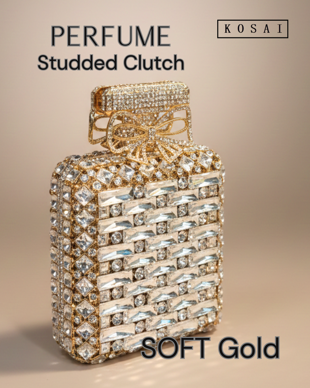 THE PERFUME STUDDED KOSAI CLUTCH