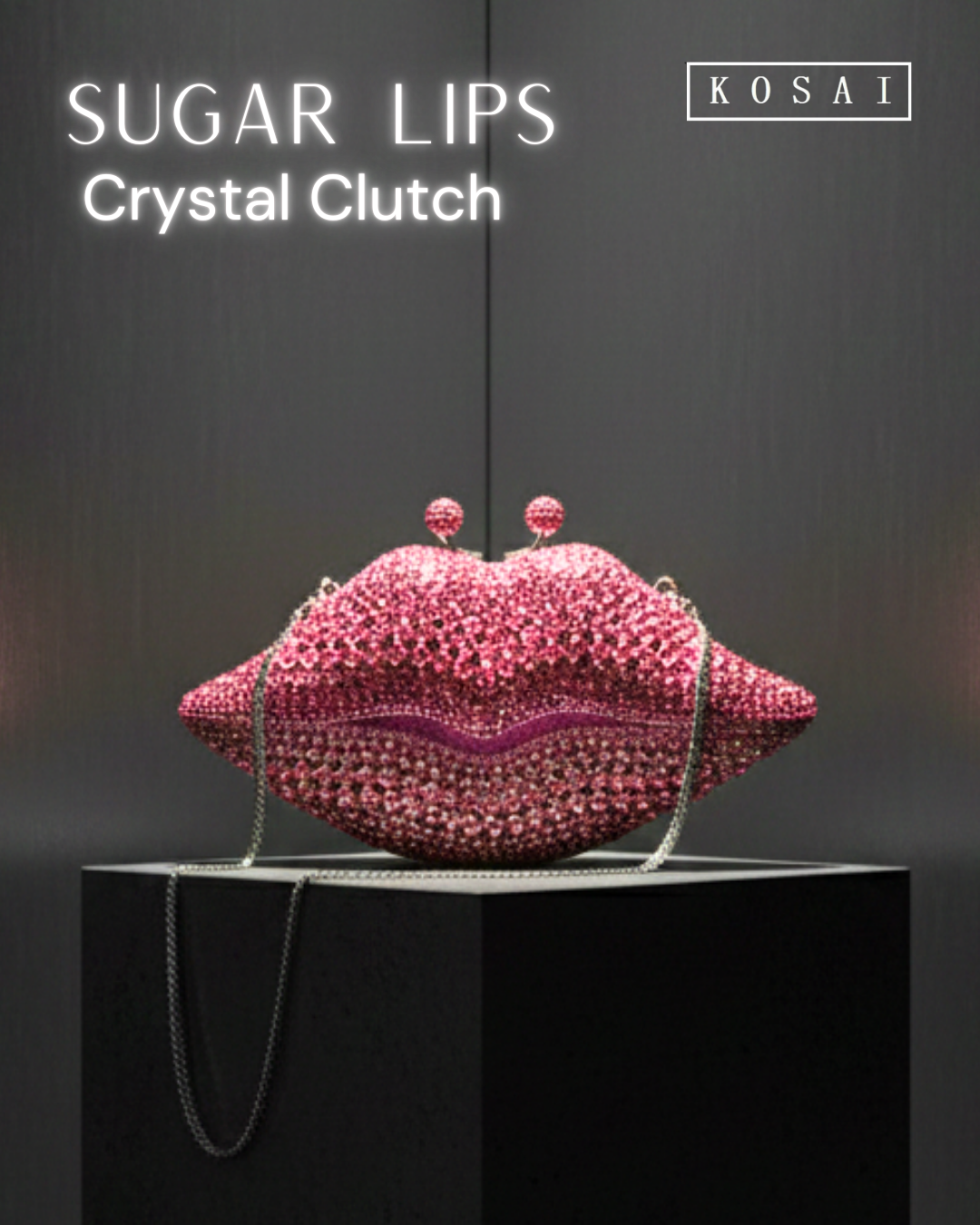 SugarLips Studded Clutch