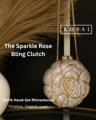 The Sparkle Rose Bling Clutch