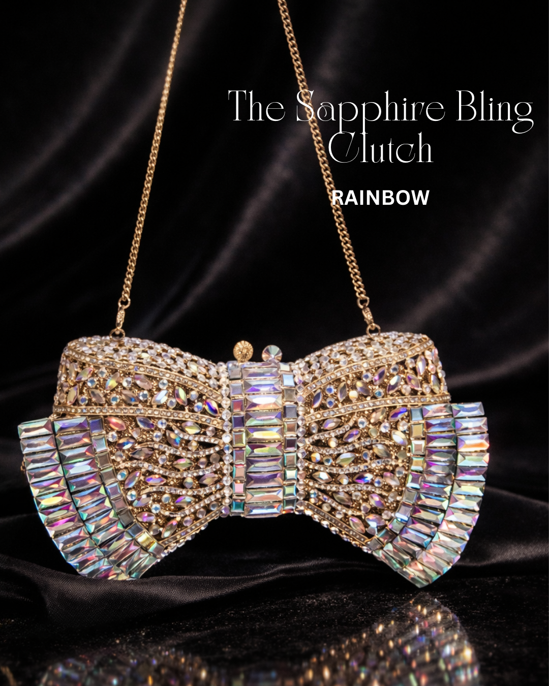 SAPPHIRE BLING CLUTCH