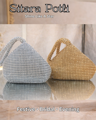 Sitara Potli – Handcrafted Crystal Embellished Potli