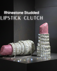 LIPSTICK STUDDED CLUTCH