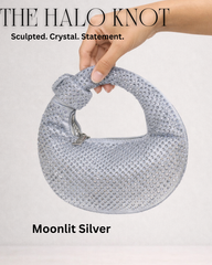 The Halo Knot – Crystal Embellished Evening Bag