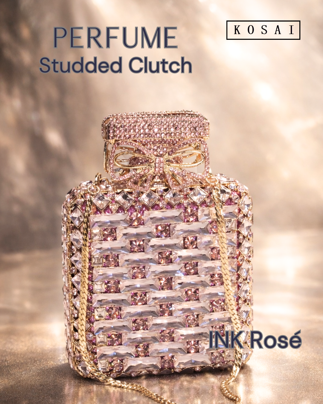 THE PERFUME STUDDED KOSAI CLUTCH