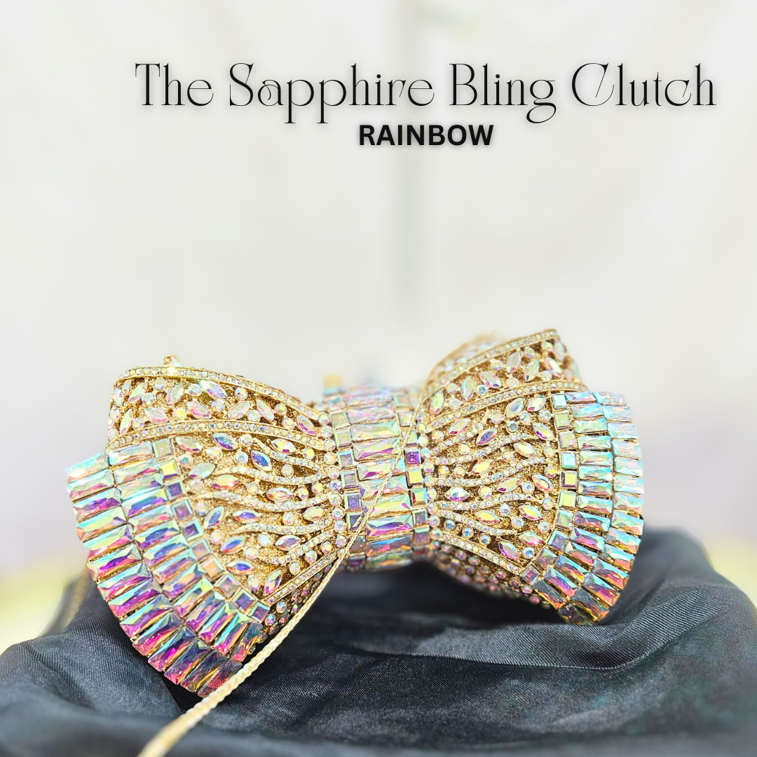 SAPPHIRE BLING CLUTCH