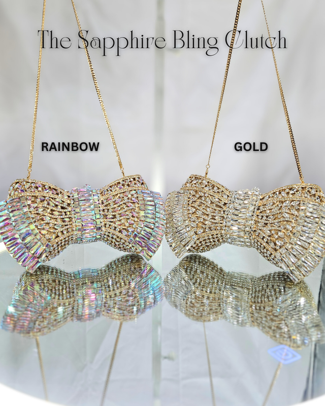 Sapphire Bling Clutch