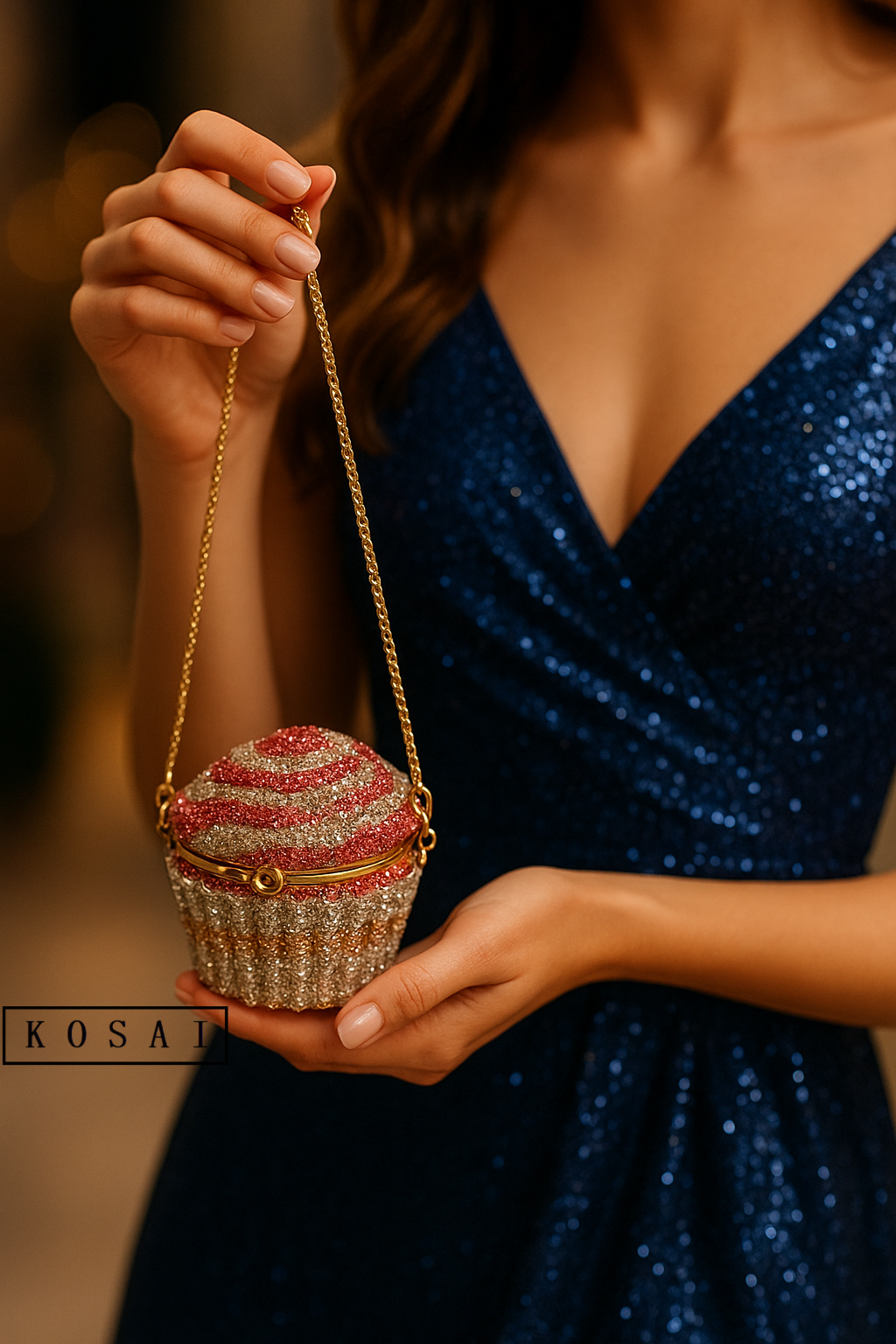 Cupcake STUDDED Clutch
