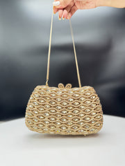 Infinity Studded Clutch 24 Carat gold