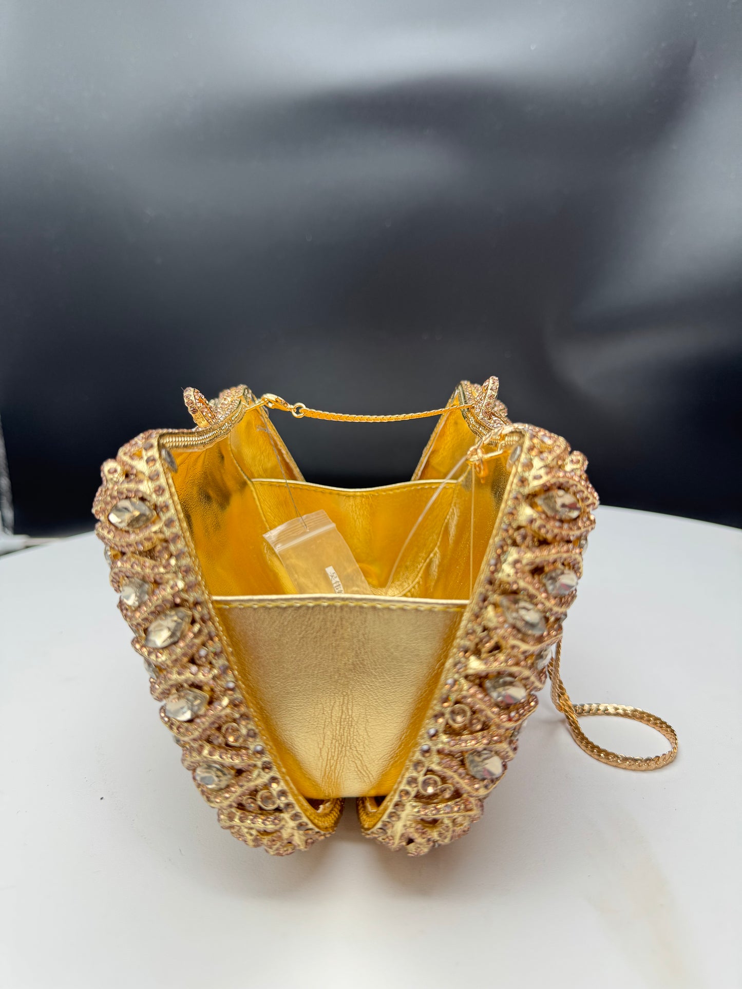 Infinity Studded Clutch 24 Carat gold