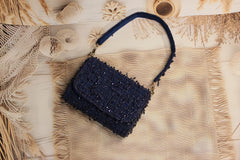 Blue Flap Bag