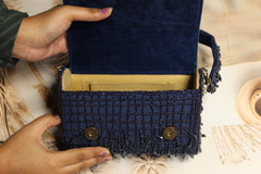 Blue Flap Bag