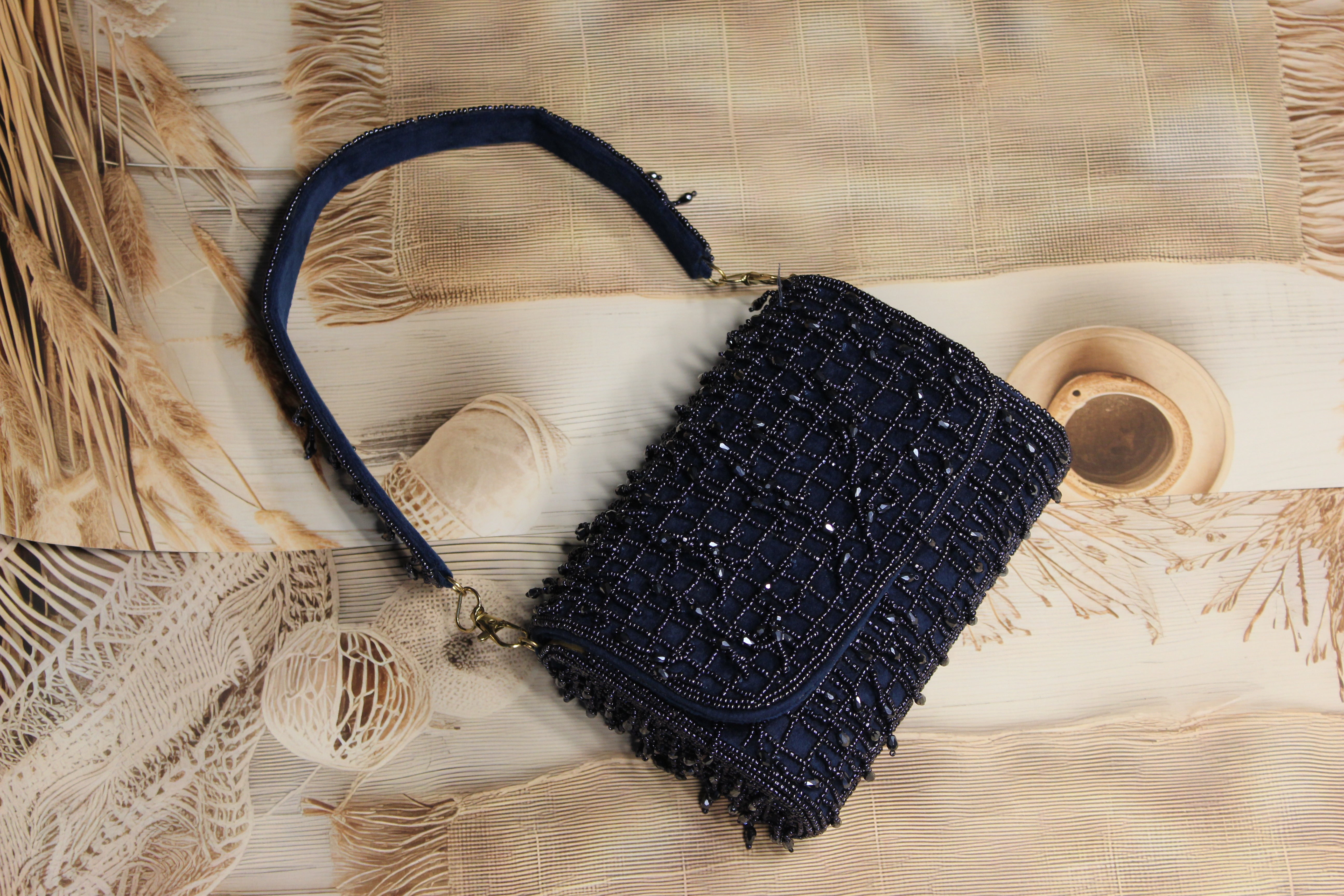 Blue Flap Bag