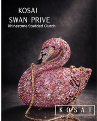 Swan Privé Studded Clutch