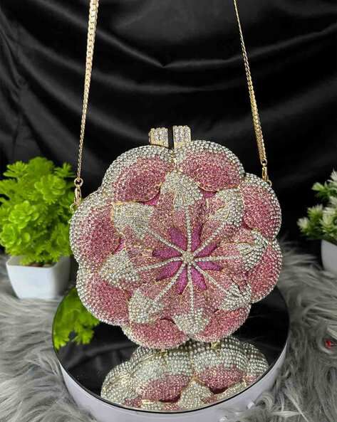 The Sparkle Rose Bling Clutch