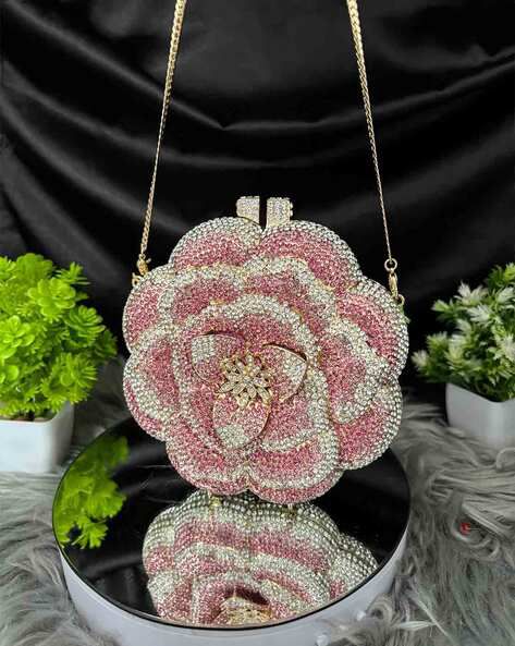 The Sparkle Rose Bling Clutch