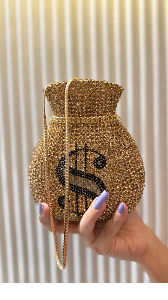 Dollar Studded Clutch